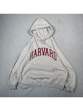 Grey Harvard Spellout hoodie